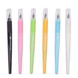 15 PC mix color Fashionable fountain pen Candy Colors caneta tinteiro Refillable ink pen 0.5mm Nib stylo plume for student Supplies