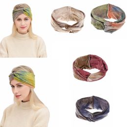 Women Stirnband Twist Haarband Bogen Knoten Kreu Krawatte Samt Headwrap Haarband