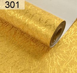 Metallic Gold Wallpaper Roll Light Reflect Wallcovering Sparkle Gold Foil PVC Wall Paper Home Decor Washable Metallic Gold Wallpaper Roll Light Reflect Wallcovering Sparkle Gold Foil PVC Wall Paper Home Decor Washable