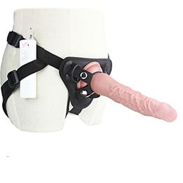 8/7/5 Inch Big Strap On Dildo Vibrator For Women 3 Speed Vibrating Strapon Harness Dildo Anal Strap-ons Vibrator Lesbian Sex Toy Y190722