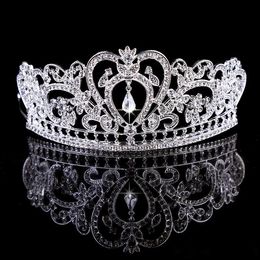 Bling Beaded Crystals Wedding Crowns 2019 Bridal Ddbandiamond Jewellery Rhinestone headpieces Crown Accessories Party Tiara Cheap