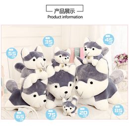 New Lovely Cartoon Plush Toys, Husky Stuffed Animals Dolls, Bolsters, Pillows, for Party Kid' Birthday Gifts, Collecting, Home Decorations