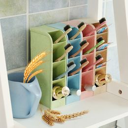 Wheat Straw Drawer Desk Sundries Storage Boxes Desktop Makeup Cosmetic Tools Organiser Stationery Pen Pencil Holder