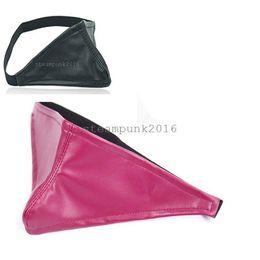 Bondage sleep rest Sexy Blindfold Eye Mask Cover Nose blinder PATCH leather restraint #R45