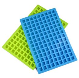 Summer Silicone Ice Moulds 126 Lattice Portable Square Cube Chocolate Candy Jelly Mould Kitchen Baking Supplies dc611