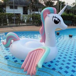 270cm inflatble unicorn mattress giant colorful unicorn pool float adult pool tubes floats pegasus float air mattress rideon swimming ring