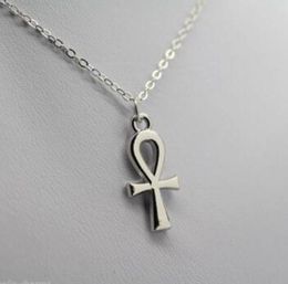 Fashion Antique Gold Silver Religious Ankh Cross Charm Pendant Necklace Egyptian Pagan Pendant Necklace Charm Jewellery NEW - 69