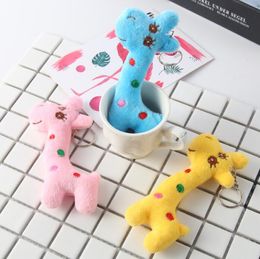 New Fashion Mini Mixed Colour Cute Giraffe Kids Plush Toys Home Party Charms Pendant Gift Decorations 5750618