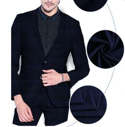 Cool Plaid suit Groomsmen Notch Lapel Wedding Groom Tuxedos Men Suits Wedding/Prom/Dinner Best Man Blazer(Jacket+Tie+Pants) 13