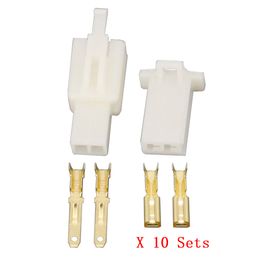 10 Sets/kits 2.8mm 2P DJ7021A-2.8-11/21 Connectors Plug Male and female Automobile Connector