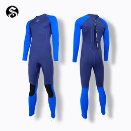 Men's Thermal Wetsuits Full Suit 3mm Neoprene Adult's Diving Swimming Snorkeling Surfing Scuba Flatlock Diving suit Warm Swimwear