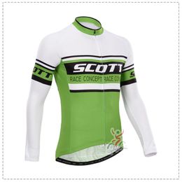 Spring/Autum SCOTT Pro team Bike Men's Cycling Long Sleeves jersey Road Racing Shirts Riding Bicycle Tops Breathable Outdoor Sports Maillot S21041995
