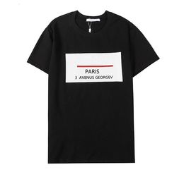 Summer Mens T Shirt Casual Clothes Letter Printed Cotton Short Sleeve Streetwear Black White T-Shirts Top Tees