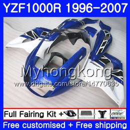 Body For YAMAHA YZF1000R Thunderace Blue white hot 02 03 04 05 06 07 238HM.45 YZF 1000R YZF-1000R 2002 2003 2004 2005 2006 2007 Fairing kit