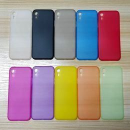 Fashion 10 Colours Phone Case for iPhoneX XS XR XS Max Transparent Silicone PP Protective Cell Phone Cases