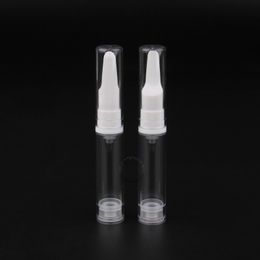 Free Shipping-50 x 10ml Excellent Airless Lotion Bottles 10g Clear Eye Cream Sample Bottle Portable Makeup