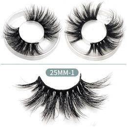 2019 New 25mm 3d Mink Eyelashes False Eyelashes Dramatic Soft Long 5d Mink Eyelash Crisscross Full Volume False Eye Lashes