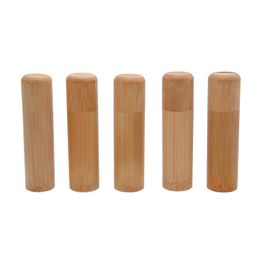 Natural Bamboo Wood Storage Jar Portable Bottle Innovative Design Box Case For Pill Cigarette Tobacco Smoking Tube Dugout One Hitter Tool