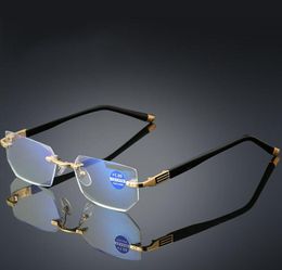 Reading Glasses Anti Blue Light Portable Rimless Readers Unisex-Adult