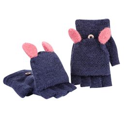 Fashion-Fingerless Thicken Hot Girls Women Ladies Hand Wrist Warmer Winter Gloves Mitten AUG17