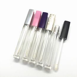 4.5ml Empty Transparent Lip gloss tube. Plastic Beauty Makeup Lipstick Refillable Bottle,Portable Lip Balm tubes F2406