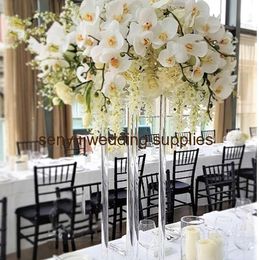 60cm/150cm tall can choose )Wedding clear Color Flower Column Stand for Wedding Table Centerpiece Decoration Floral Arrangement Decor 144