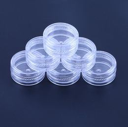 2ML Clear Plastic Empty Jar28x13MM Clear Lid 2Gram Pot Sample Size For Cosmetic Cream Eye Shadow Nails Powder Jewelry E-Liquid SN4376