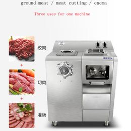 Kitchen meat grinder machine slicer multi-function meat cutting machine automatic removable knife group meat cutter machine