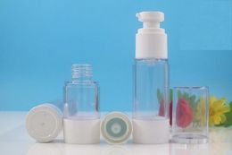 15ml 30ml 50ml Empty Airless Lotion Cream Pump Plastic Container Vaccum Spray Cosmetic Bottle Dispenser For Travel