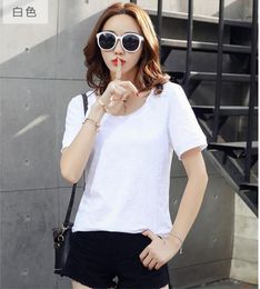 Fashion-Girls Women T shirt Hot Sale Fashion Ladies Cotton Tshirt Plue Size Short Sleeve Loose Fit Femme Style Model