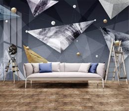 Phone 3d Wallpaper Modern Stylish 3d Abstract Geometric Pattern Living Room Bedroom Background Wall Decoration Mural Wallpaper