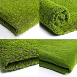 1pc Artificial Moss Fake Green Plants Faux Moss Grass for Shop Home Patio Decoration Green 100*100cm