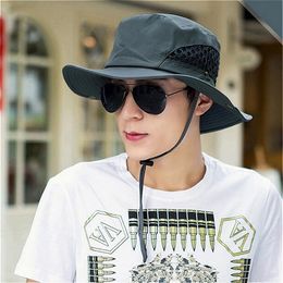 Designer Foldable Cotton Boonie Hat Sport Jungle Military Cap Adults Mens Womens Cowboy Hats For Fishing Packable Army Bucket Hat