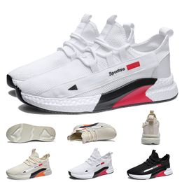 New Designer Running Shoes for men Black White Beige Red Jogging Walking Shoes Mens Trainers Womens Sports Sneakers Size 39-44 Made in China