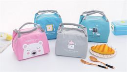 15 style Cute portable small lunch box bag Outdoor convenient picnic bag ice pack thick student insulation dc575