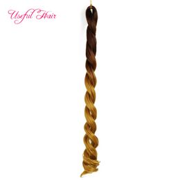 large curly SEA Body Braiding Hair Extensions Crochet Braids Sea Body Synthetic Hair Extension Style 100g Pure Ombre Color for Women