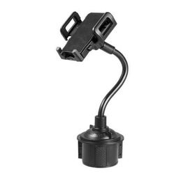 Universal Gooseneck Cup phone Holder Cradle Car Phone Mount Long Arm Phone Cup Holder For Cell GPS #SYS
