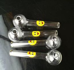 High-quality smiling straight burner, wholesale glass hookah accessories