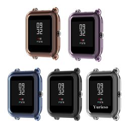 Easy to Instal and remove Soft TPU Protective Watch Case Cover Shell Protector for Amazfit Bip S Smartwatch Accessories