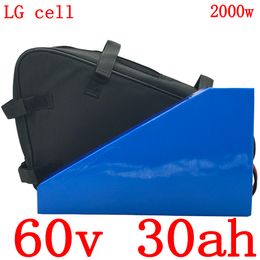 60v 30ah electric scooter battery lithium ion use LG cell 60V1500W 2000W 2500W bike battery+5A charger