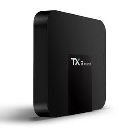 TX3 Mini TV Box 1GB 8G 2g 16g bt Android 8 support 4K H.265 1080P HD video streaming
