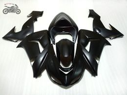 Free Custom Chinese fairings for Kawasaki Ninja ZX10R 2006 2007 matte black motorcycle fairing bodywork ZX-10R 06 07 ZX 10R