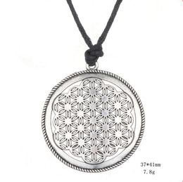 Myth Love Knot Flower of Life Egyptian Style Mandala Amulet Necklace For Men and Women
