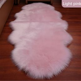 manufacturers wholesale imitation wool plush carpet 60cm180cm double floor mat bedroom living room carpet can be customized
