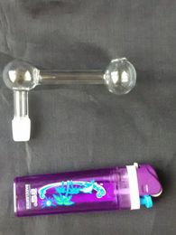 Bubbled direct-fired pot Bongs Oil Burner Pipes Water Pipes Glass Pipe Oil Rigs Smoking Free Shippin