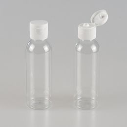 30ml Clear Plastic Small Transparent PET Cosmetic Bottles Containers With Flip Cap 1OZ Clear transparent Travel Size PET Bottle