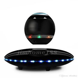 2019 new home Theatre speakers LED Portable Magnetic Levitating Floating Bluetooth Speaker Magnetic suspension wireless for smart phones