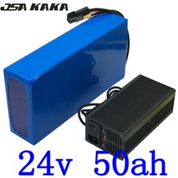 24V 50AH 1000W Electric Bike Battery 24V Lithium Battery pack 24V 50AH electric scooter Battery with 50A BMS +29.4V 5A charger