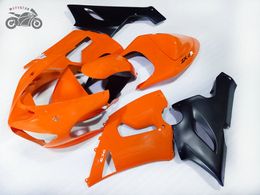 Free Custom Chinese Motorcycle fairing kit for Kawasaki Ninja 2005 2006 ZX-6R 05 06 ZX6R 636 orange aftermarket fairings set