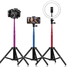 New Universal Portable Aluminium Tripod Stands Mount Digital Camera Tripod For Phone Selfie Flash Photo Relfectors Softboxes Lights